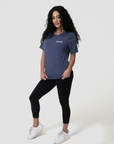 Legends Aviation Tee Split-Hem BlueChew Logo